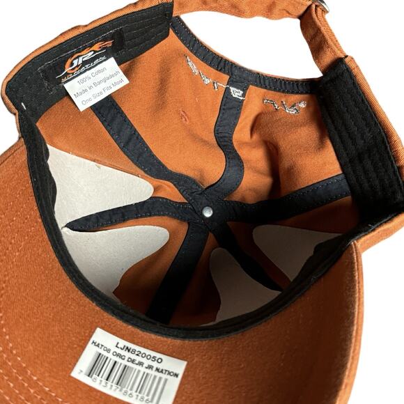 Dale Jr. Hat Cap Men's Burnt Orange Hat Distressed Strap Back Adj Baseball - Picture 6 of 7
